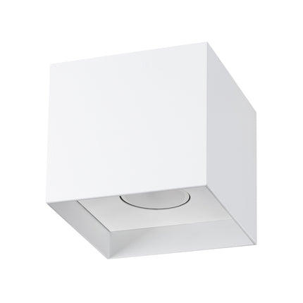 Zeitlose Deckenleuchte Cube in Weiß