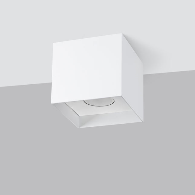 Plafonnier Cube Intemporel blanc