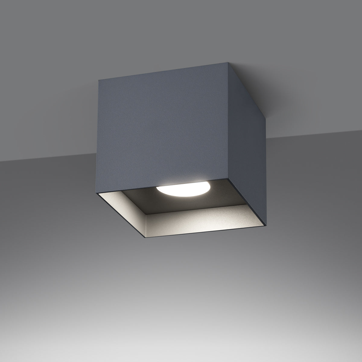 Timeless Cube Ceiling Light Grey