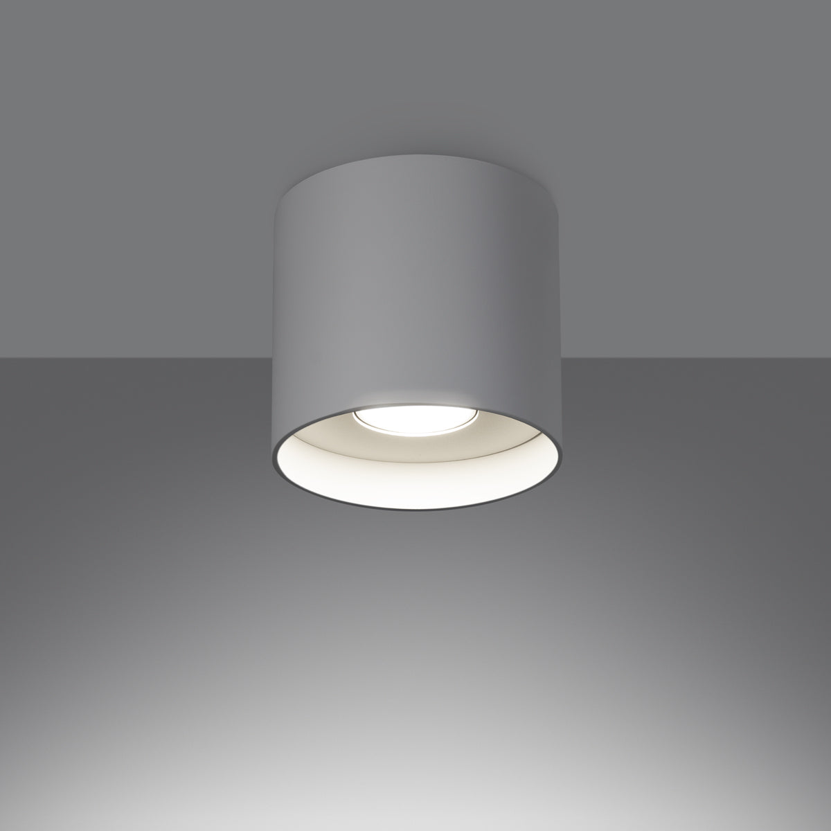 Timeless Cylinder Ceiling Light in White