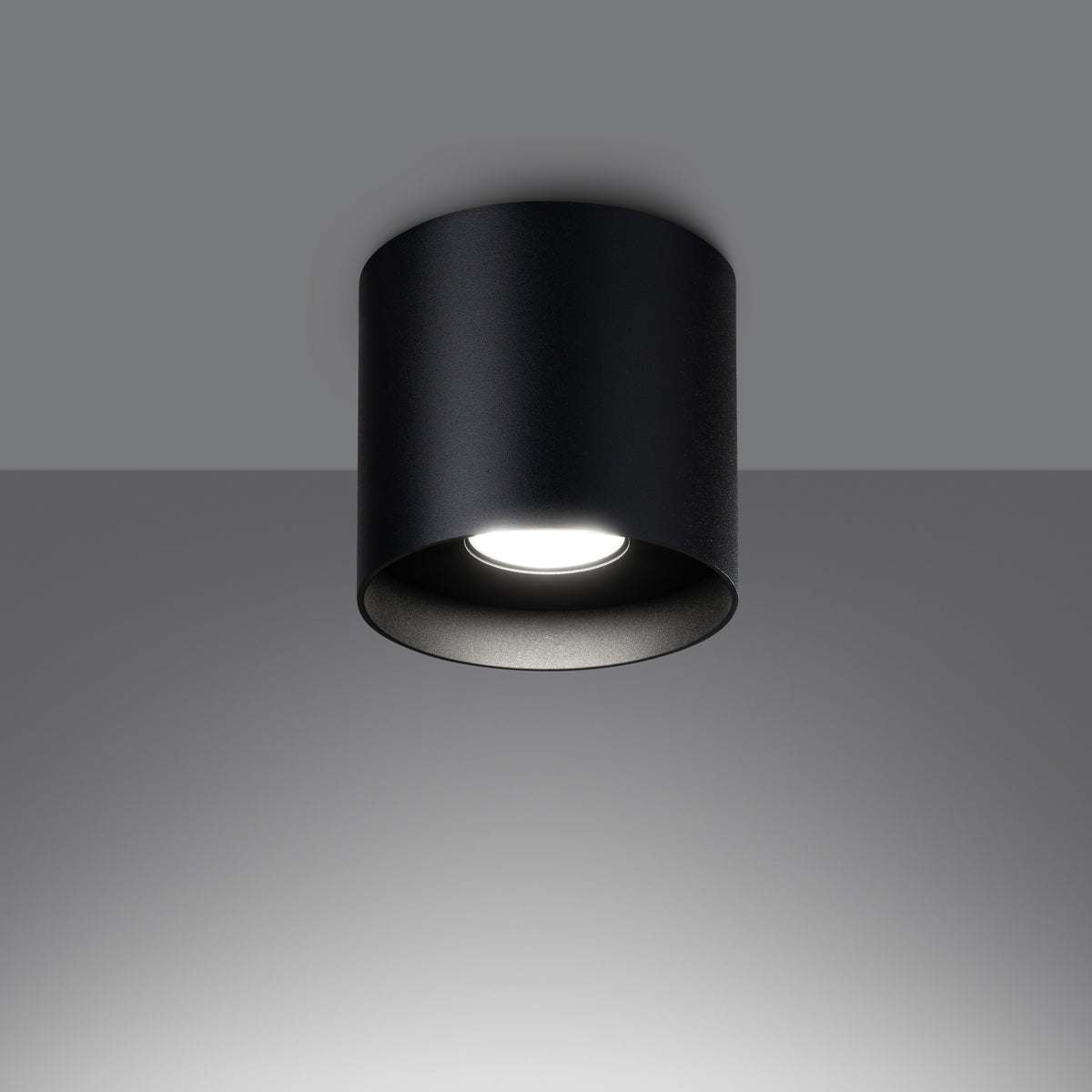 Timeless Black Cylinder Ceiling Light