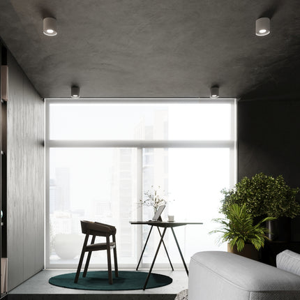 Plafonnier Cylindre Intemporel gris