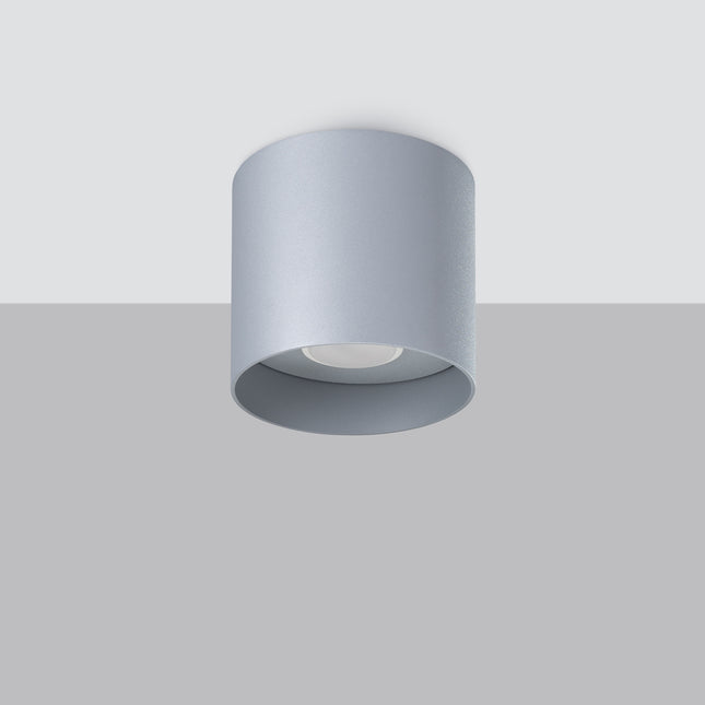 Plafonnier Cylindre Intemporel gris