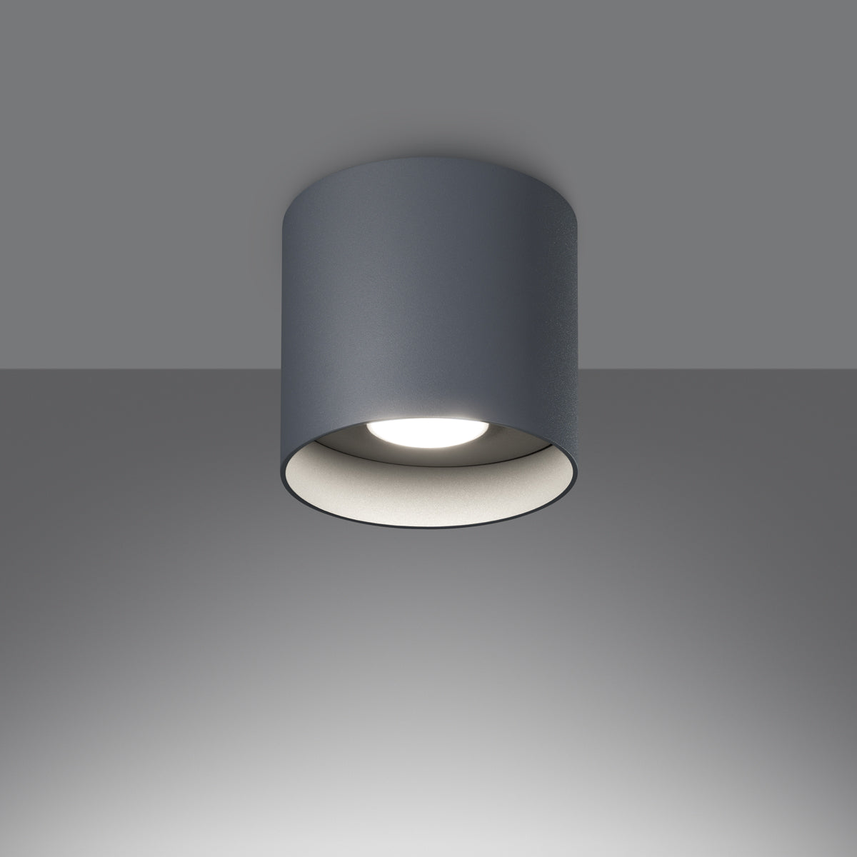 Timeless Cylinder Ceiling Light Grey