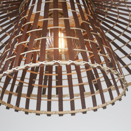 Suspension Machu Picchu Bambou Naturel et Brun 57 cm