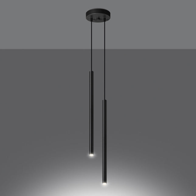 Lampe suspendue Halo 2 noir