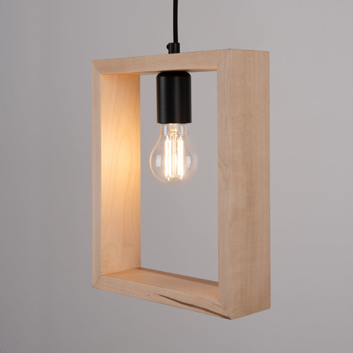 Lampe suspendue ARIES bois naturel