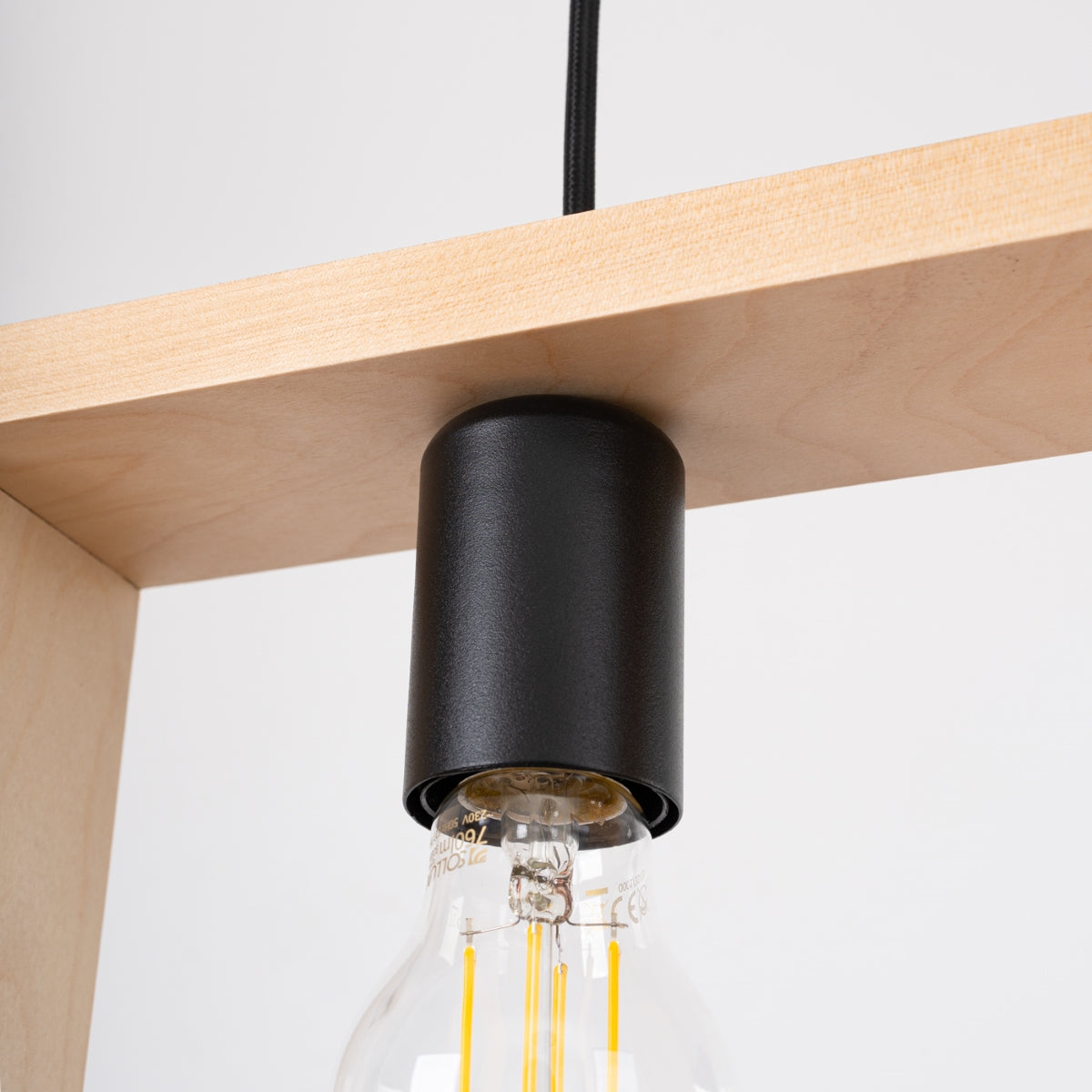 Lampe suspendue ARIES bois naturel