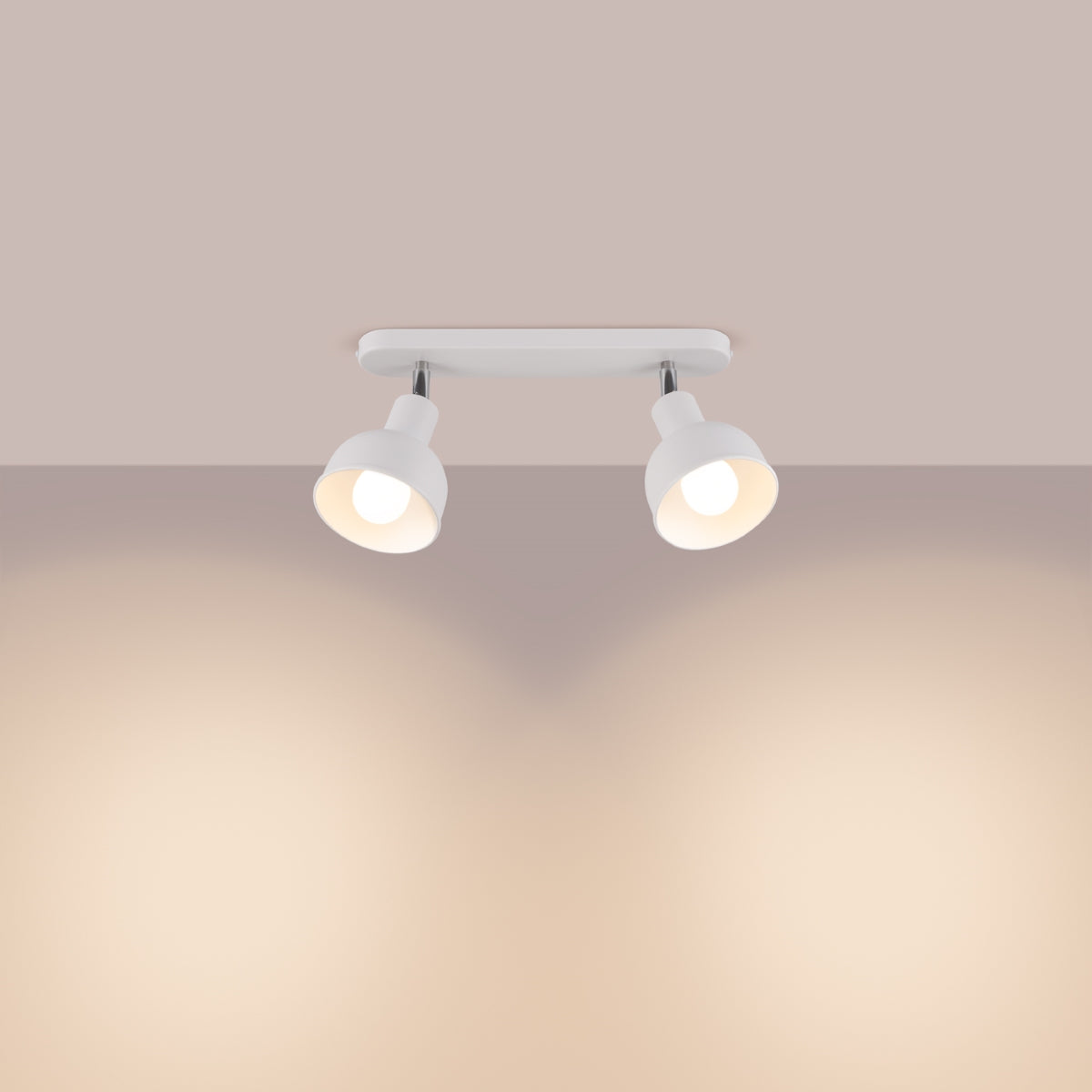 Elba 2 Adjustable Bell Ceiling Light White