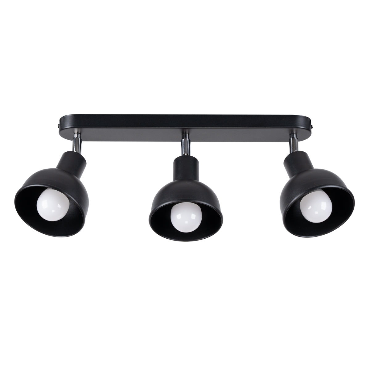 Elba 3 Adjustable Bell Ceiling Light Black