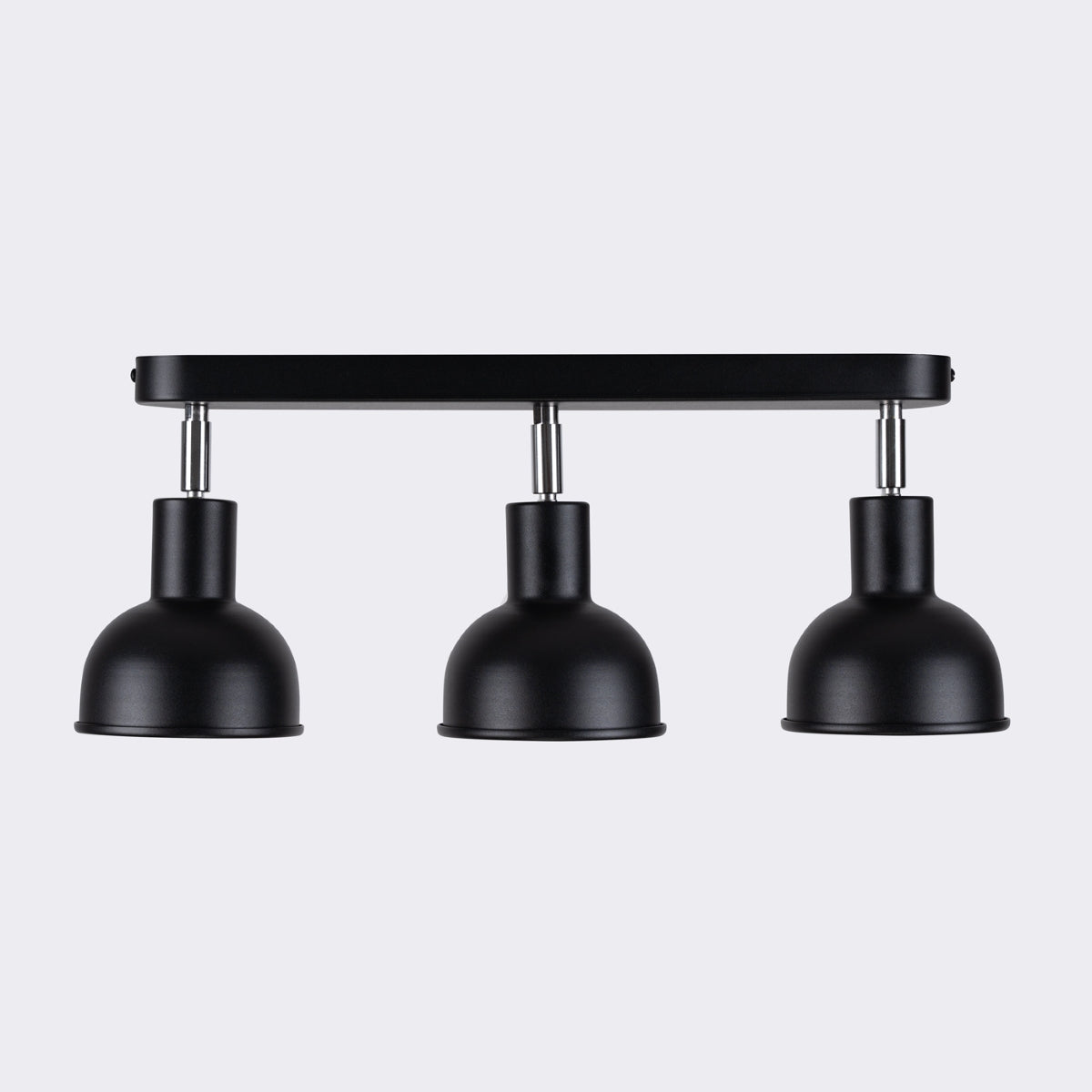 Elba 3 Adjustable Bell Ceiling Light Black