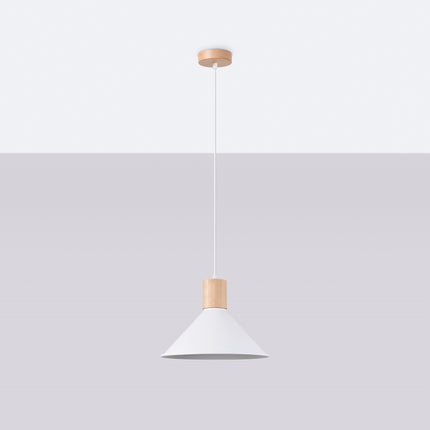 Lampe suspendue Cône Moderne blanc