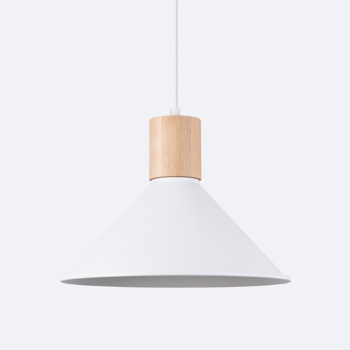 Modern Cone Pendant Lamp White