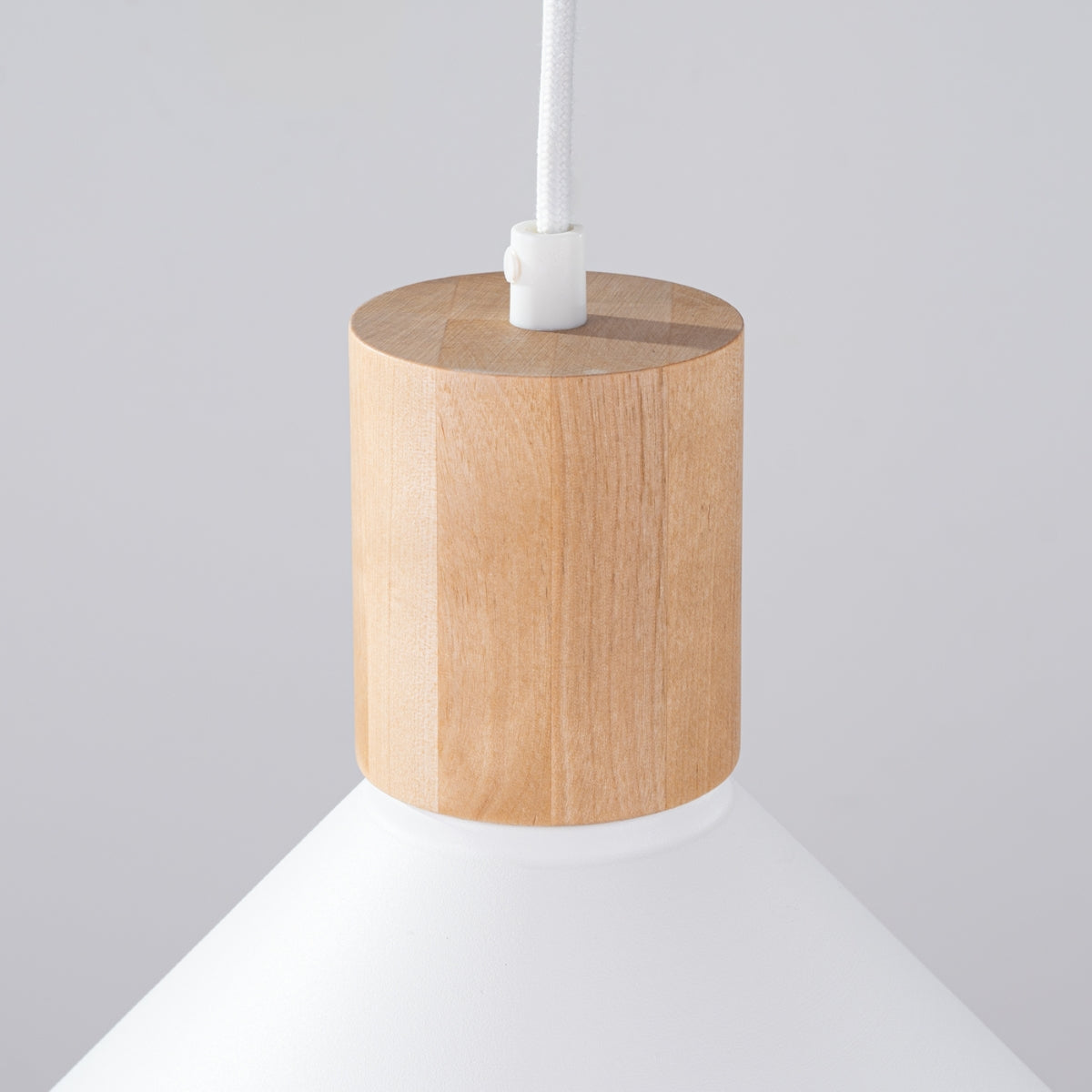 Modern Cone Pendant Lamp White