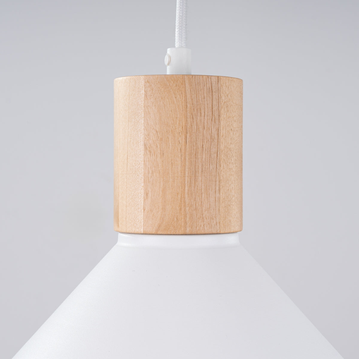 Modern Cone Pendant Lamp White