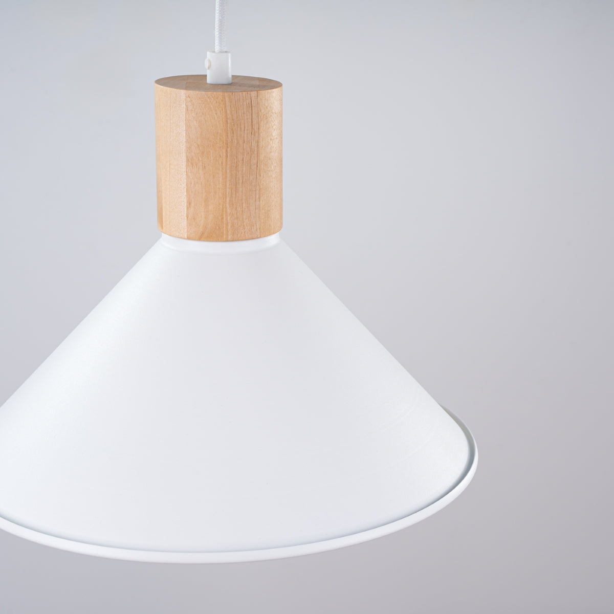 Modern Cone Pendant Lamp White