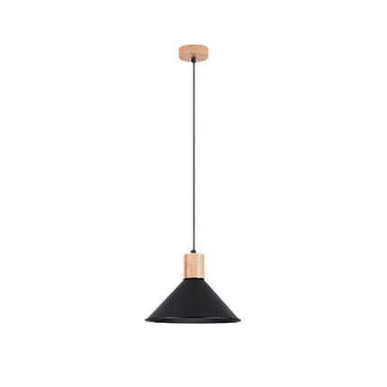Lampe suspendue Cône Moderne noir