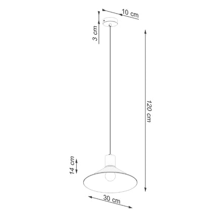 Lampe suspendue Cône Moderne noir