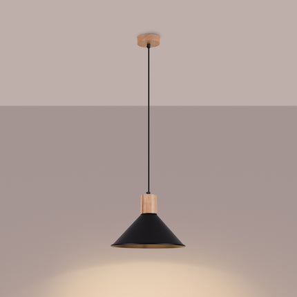 Lampe suspendue Cône Moderne noir