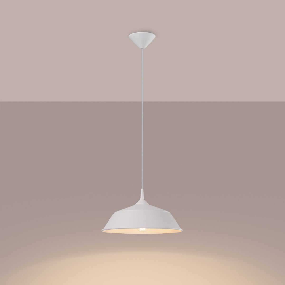 Pur Frika white hanging lamp