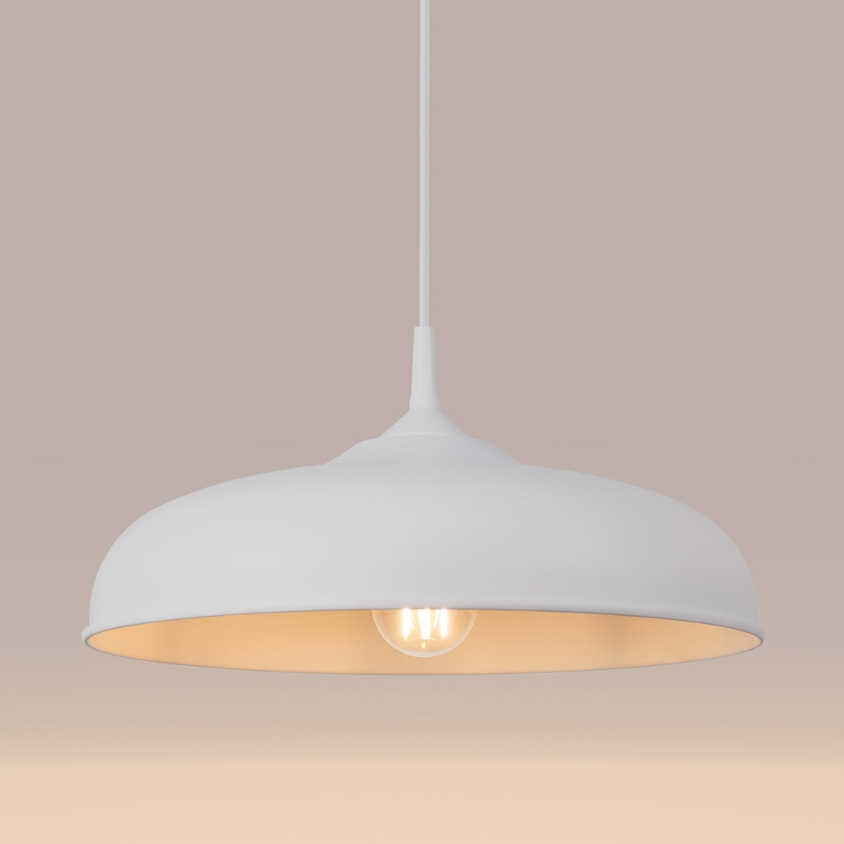 Lampe suspendue Pur Gina blanc