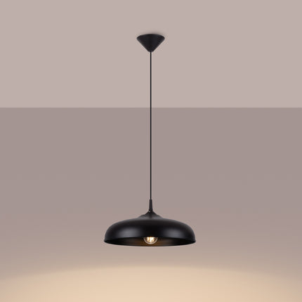 Lampe suspendue Pur Gina noir