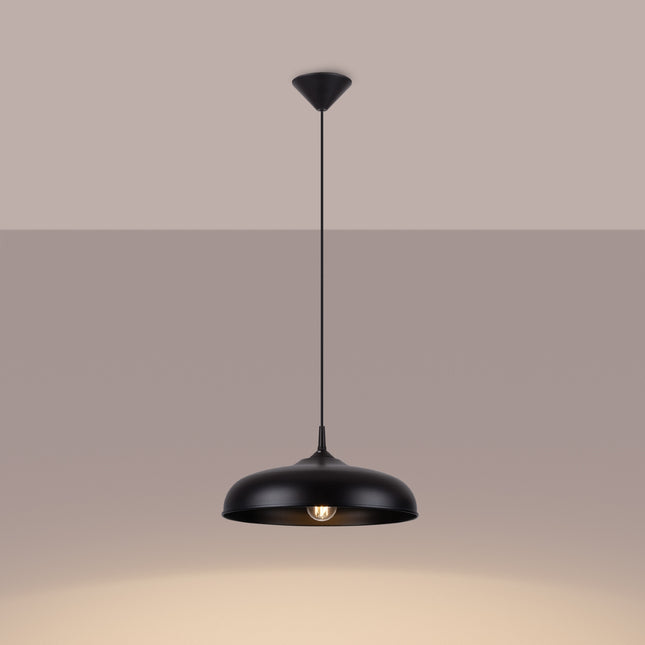 Lampe suspendue Pur Gina noir