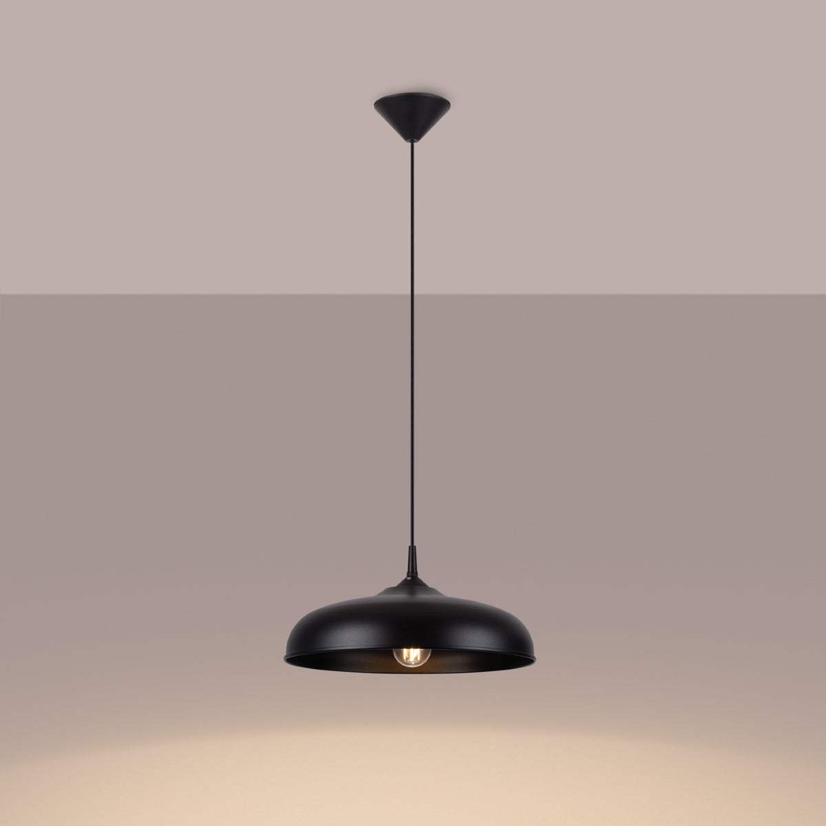 Pur Gina black hanging lamp