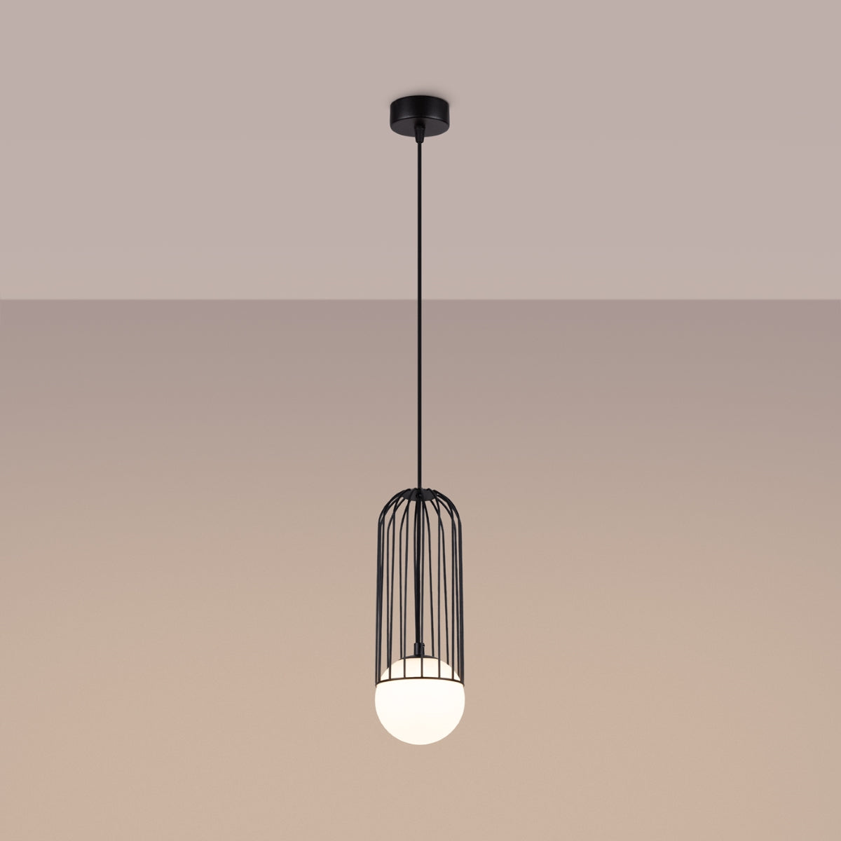 Lampe suspendue BRINA 1 noir