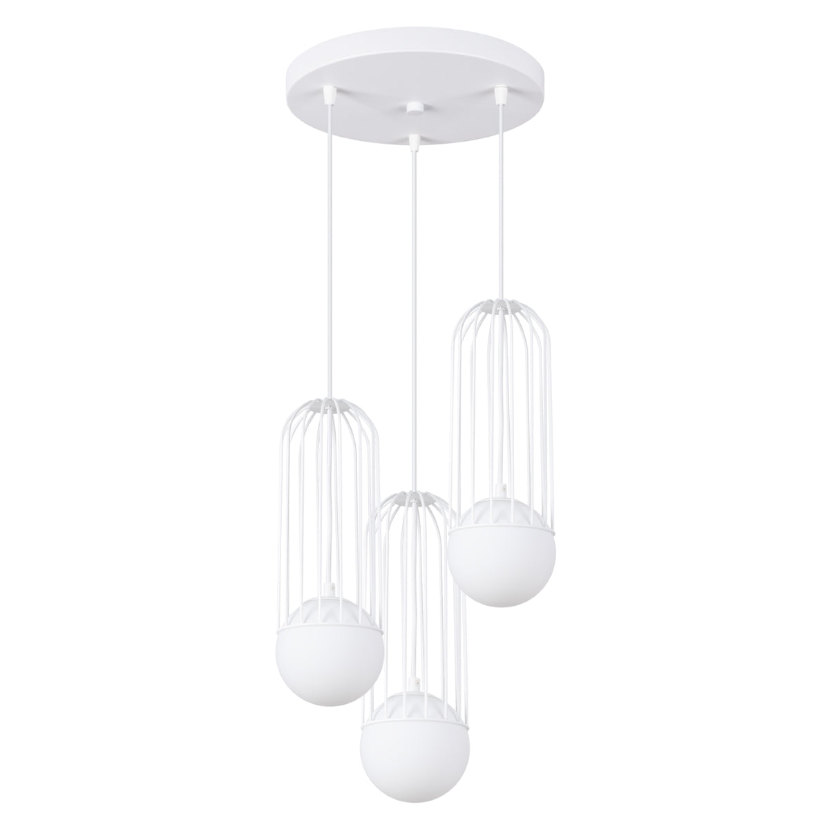 Lampe suspendue BRINA 3P blanc