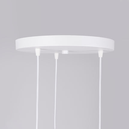 Lampe suspendue Sphère en Cage 3P blanc