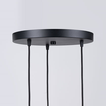 Hanging lamp Sphere in Cage 3P black