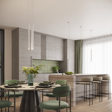 Cannelé Design Pendelleuchte 1 weiß