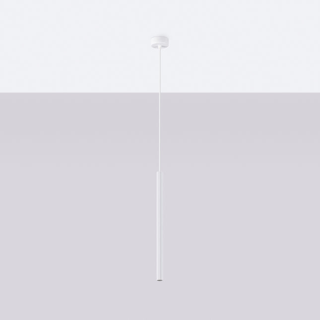 Suspension Design Cannelé 1 blanc