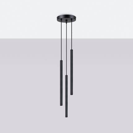 3P Black Fluted Design Suspension