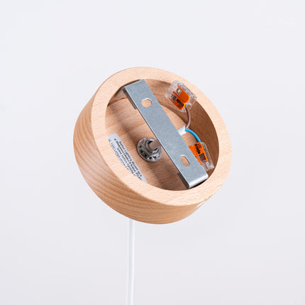 Pendelleuchte Softness aus weißem Holz