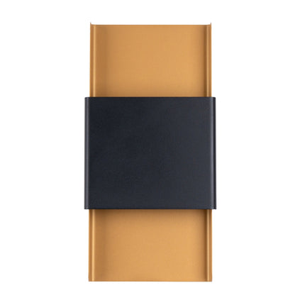Wandleuchte Design Wandplatte Gold/Schwarz