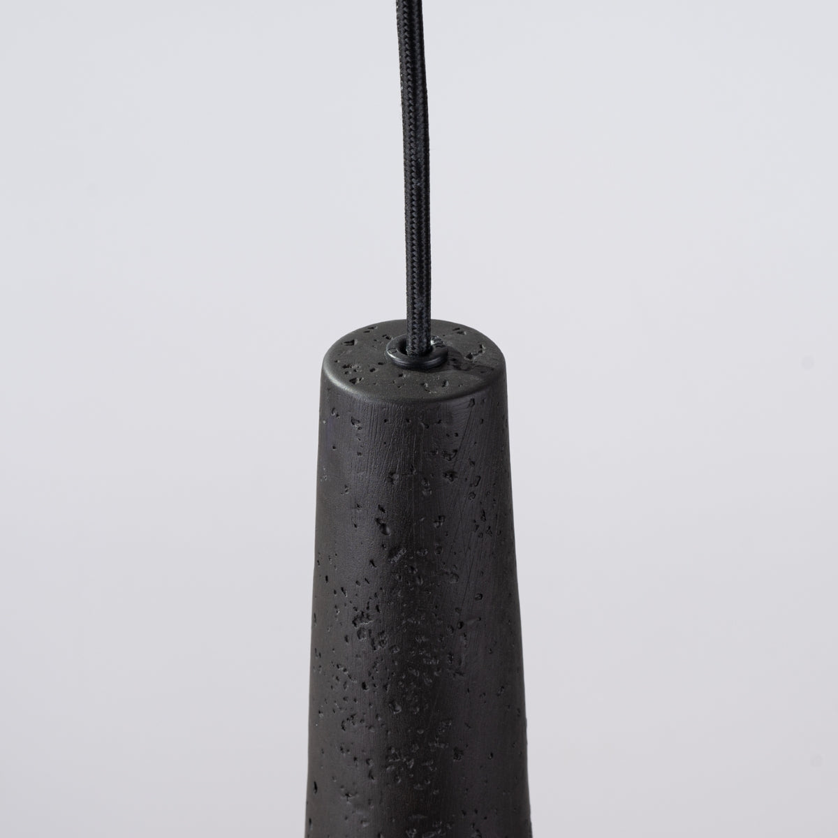 Electra black concrete pendant light