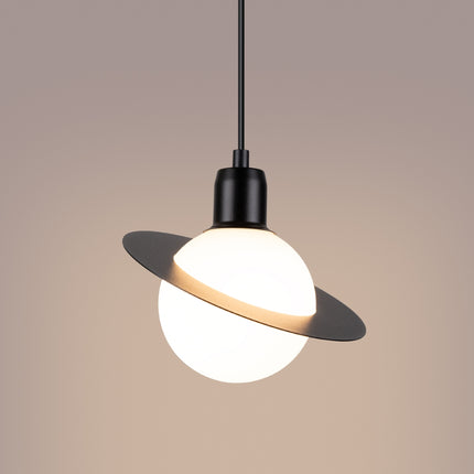 Lampe suspendue Saturne 1 noir