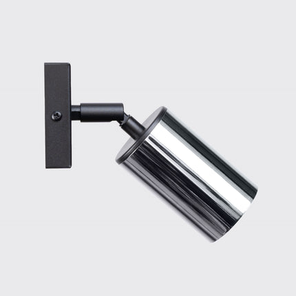 Applique Acier Luxe noir/chrome