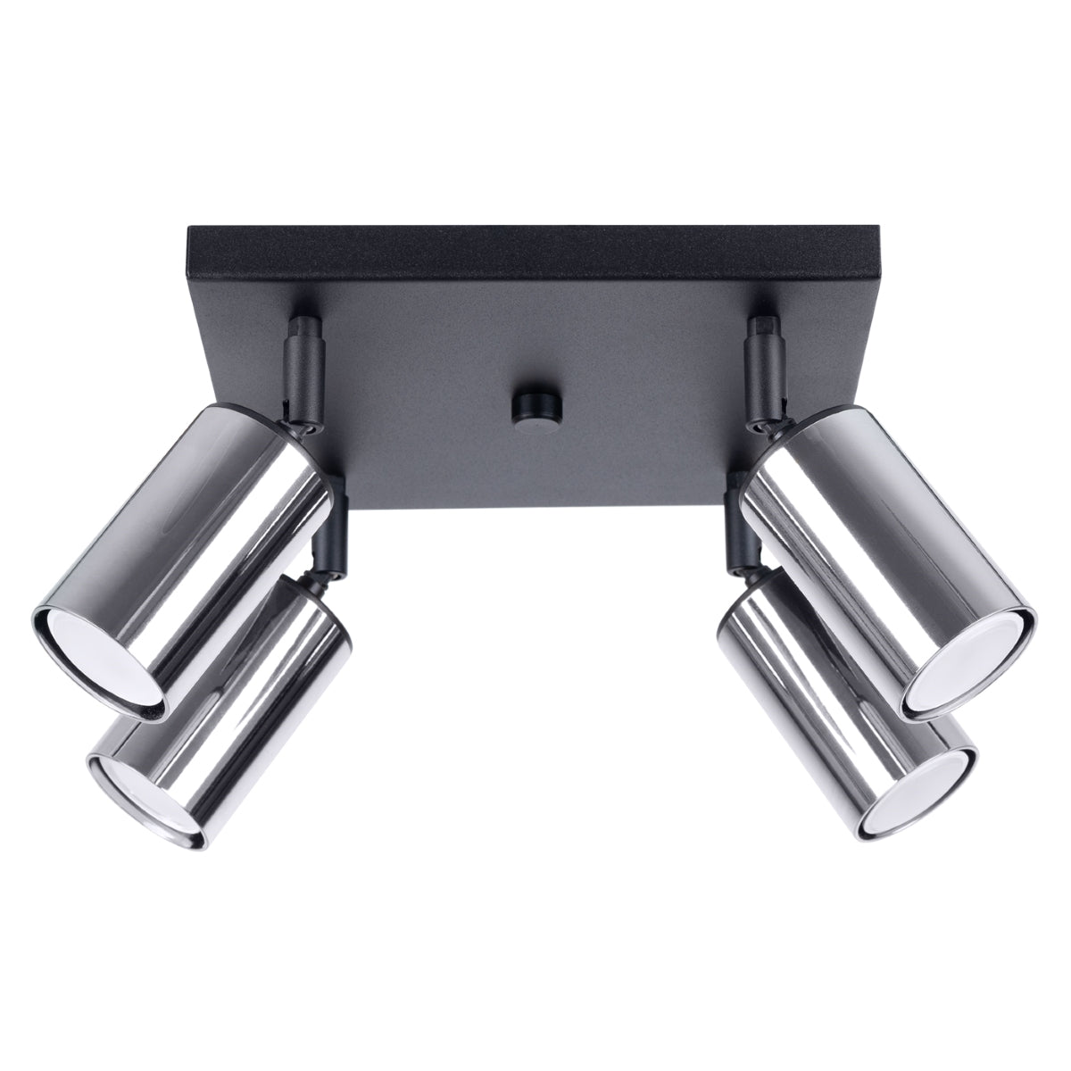 Steel Luxury Ceiling Light 4 Black/Chrome