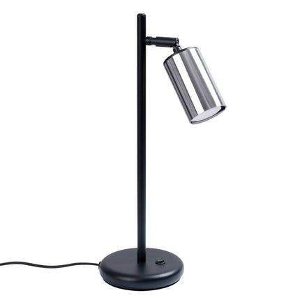 Lampe à poser Acier Luxe noir/chrome