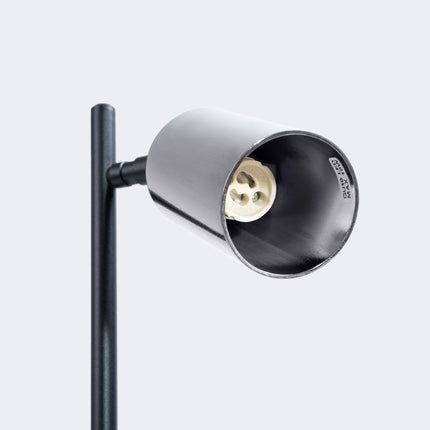 Lampe à poser Acier Luxe noir/chrome