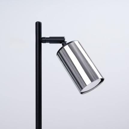 Lampe à poser Acier Luxe noir/chrome