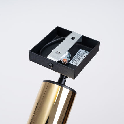 Luxus Wandleuchte aus Stahl Schwarz/Gold