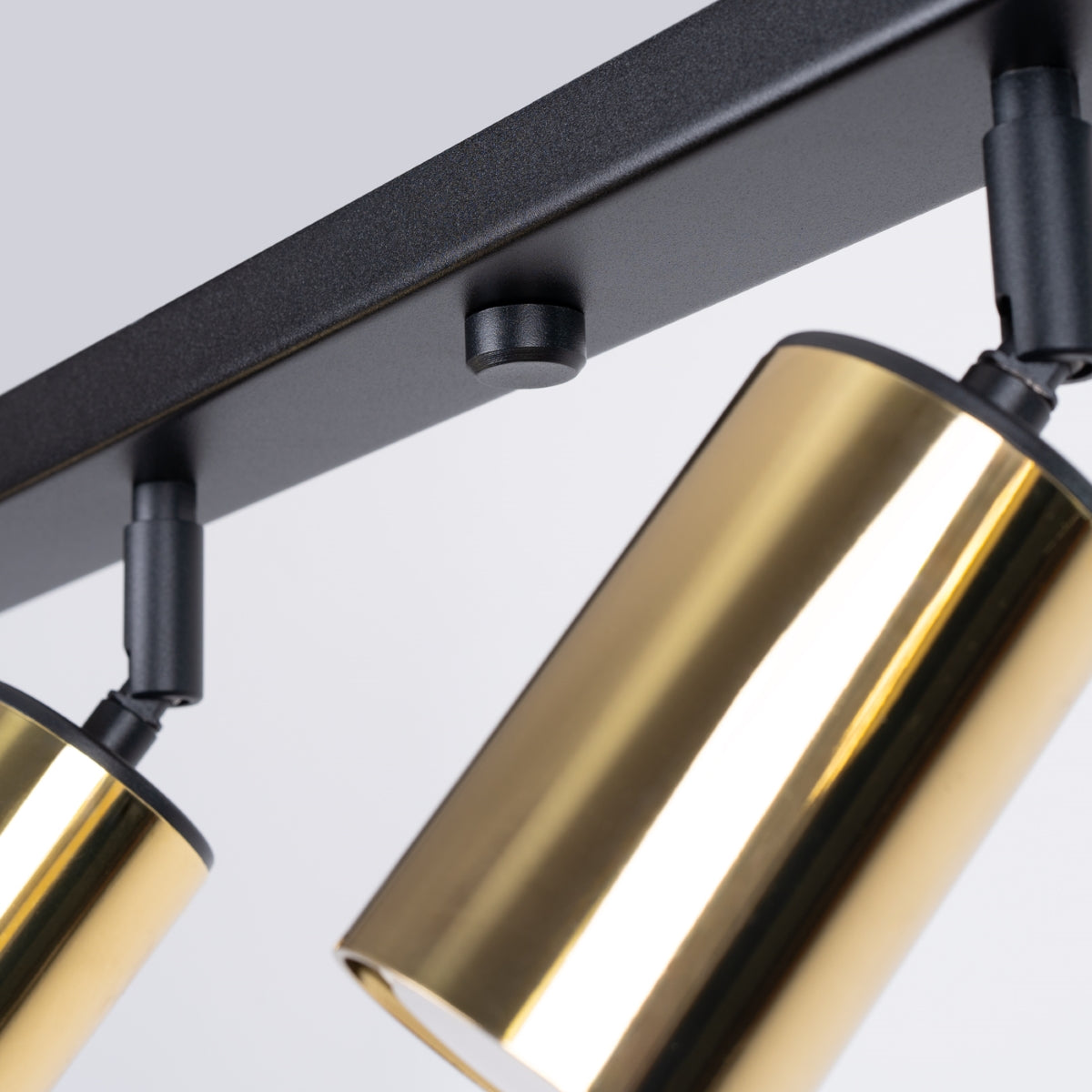 Luxury Steel Ceiling Light 6L Black/Gold