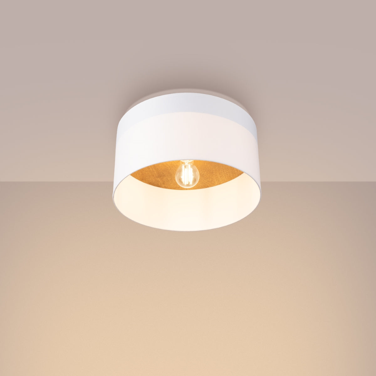 Ceiling light wood interior white/light brown