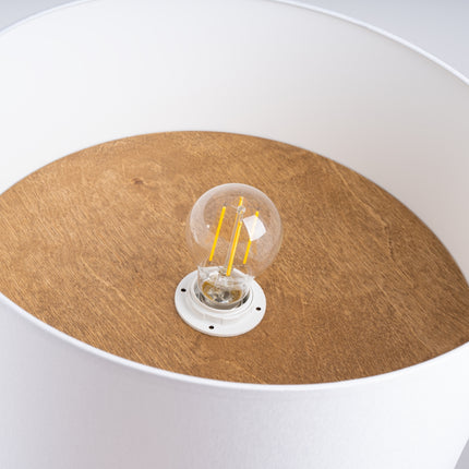 Ceiling light wood interior white/light brown