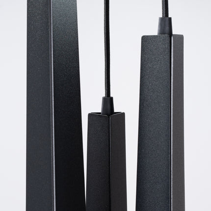 Moderne Prism Pendelleuchte 3P schwarz