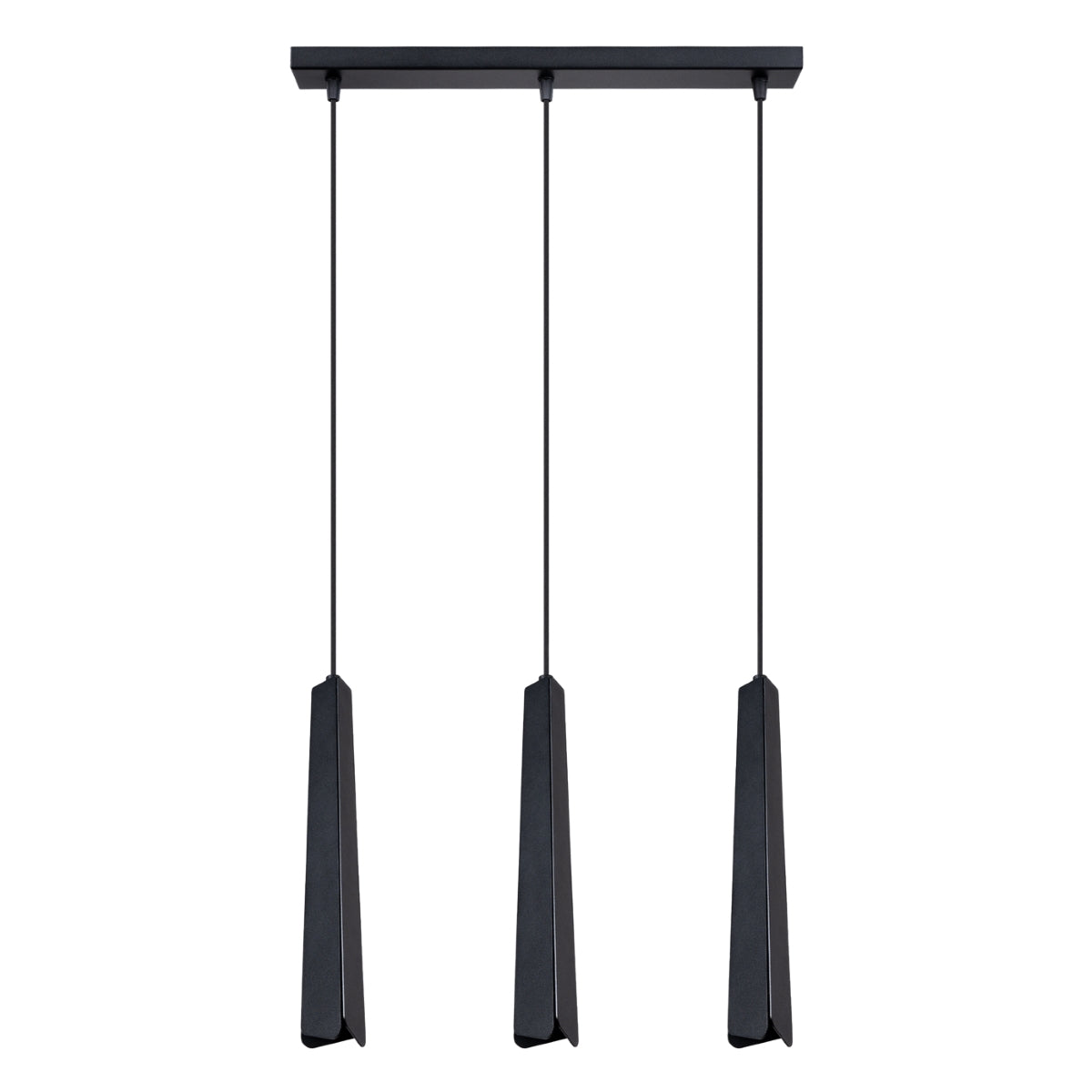 Suspension Prisme Moderne 3L noir